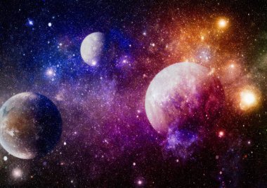 patlama süpernova. Parlak yıldız bulutsu. Uzak galaksi. Soyut resim. Nasa tarafından döşenmiş bu görüntü unsurları.