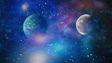 alan birçok ışık yılı uzakta dünya. Nasa tarafından döşenmiş bu görüntü unsurları