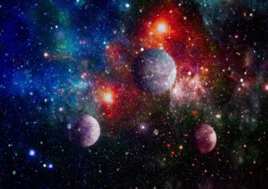 patlama süpernova. Parlak yıldız bulutsu. Uzak galaksi. Soyut resim. Nasa tarafından döşenmiş bu görüntü unsurları.