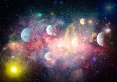 alan birçok ışık yılı uzakta dünya. Nasa tarafından döşenmiş bu görüntü unsurları