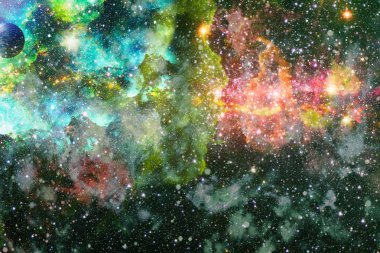 Evrendeki sonsuz uzay alanının küçük bir parçası. 