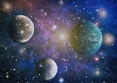 alan birçok ışık yılı uzakta dünya. Nasa tarafından döşenmiş bu görüntü unsurları