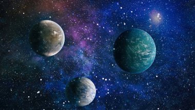 alan birçok ışık yılı uzakta dünya. Nasa tarafından döşenmiş bu görüntü unsurları