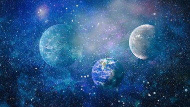 alan birçok ışık yılı uzakta dünya. Nasa tarafından döşenmiş bu görüntü unsurları