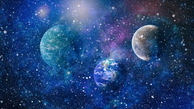 alan birçok ışık yılı uzakta dünya. Nasa tarafından döşenmiş bu görüntü unsurları