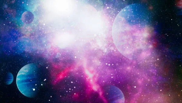Explosão Fogo Espaço Ilustração Abstrata Universo Elementos Desta Imagem Fornecidos — Fotografia de Stock