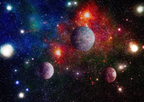 Spațiu Abstract Futurist Cer Noapte Stele Nebuloasă Elemente Ale Acestei — Fotografie, imagine de stoc