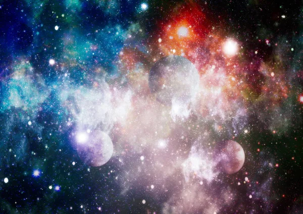 Πυροσβεστική Έκρηξη Στο Διάστημα Αφηρημένη Απεικόνιση Του Σύμπαντος Στοιχεία Αυτής — Φωτογραφία Αρχείου