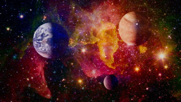 Futurystyczne Abstrakcyjne Tło Przestrzeni Nocne Niebo Gwiazdami Mgławicą Elementy Tego — Zdjęcie stockowe