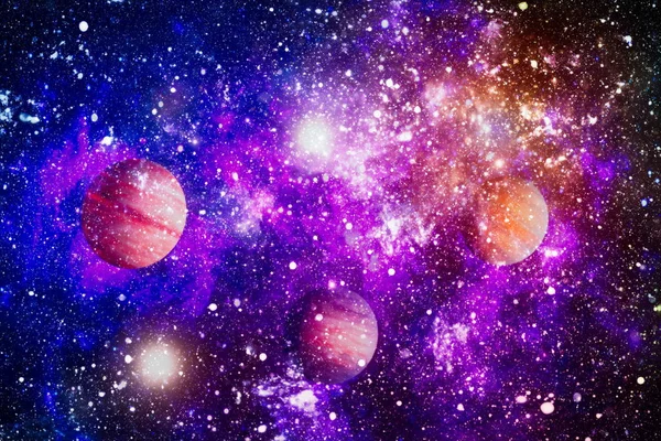 Deep Space Art Galaxies Nebulas Stars Universe Elements Image Furnished — Stock Photo, Image