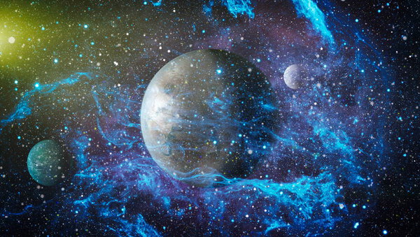 Space many light years far from the Earth. Elements of this image furnished by NASA