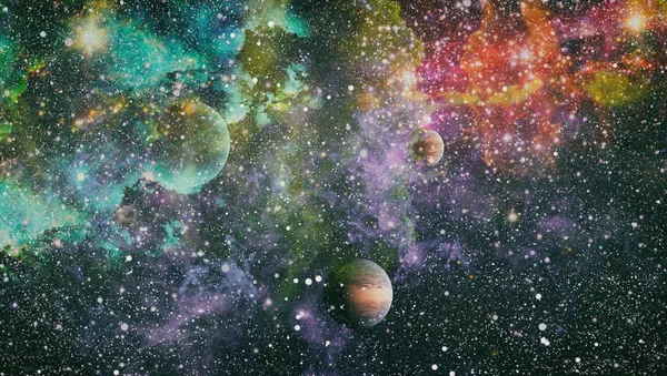 Petite Partie Champ Infini Étoiles Dans Univers Eléments Cette Image — Photo