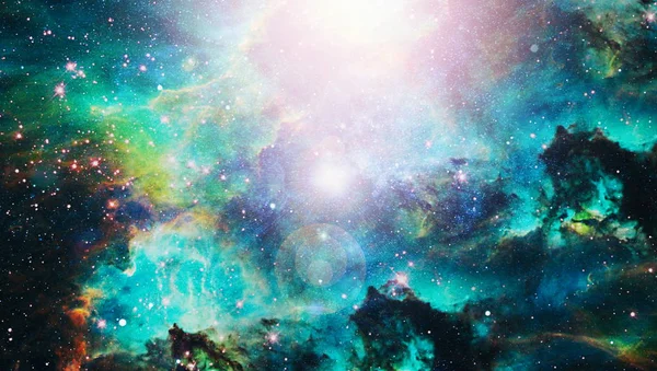 Futuristic Abstract Space Background Night Sky Stars Nebula Elements Image — Stock Photo, Image