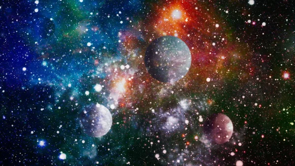 Arte Del Espacio Profundo Galaxias Nebulosas Estrellas Universo Elementos Esta —  Fotos de Stock