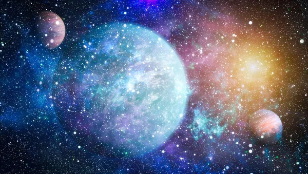 Nebulosa Cúmulo Abierto Estrellas Universo Hermosa Nebulosa Estrellas Galaxias Elementos — Foto de Stock