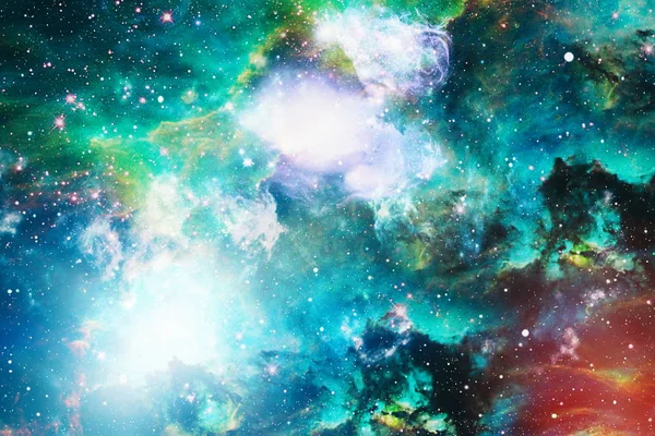 Futuristisk Abstrakt Rum Baggrund Nattehimmel Med Stjerner Stjernetåge Elementer Dette - Stock-foto