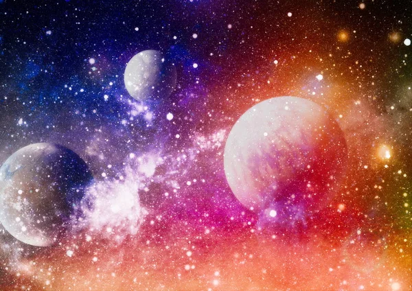 Cosmic Clouds Mist Bright Colorful Backgrounds Elements Image Furnished Nasa — Stock Photo, Image