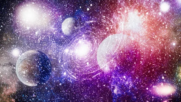 Art Espace Profond Galaxies Nébuleuses Étoiles Dans Univers Éléments Cette — Photo