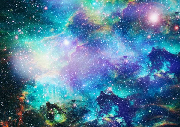 Futuristic Abstract Space Background Night Sky Stars Nebula Elements Image — Stock Photo, Image