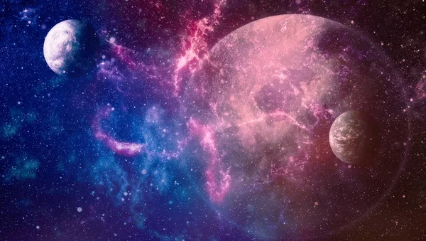 그리고 우주에 클러스터 별과은 Nasa에서 하는이 이미지의 — 스톡 사진