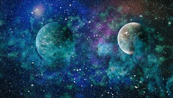 Stjärnor Planet Och Galax Ett Fritt Utrymme Delar Denna Bild — Stockfoto