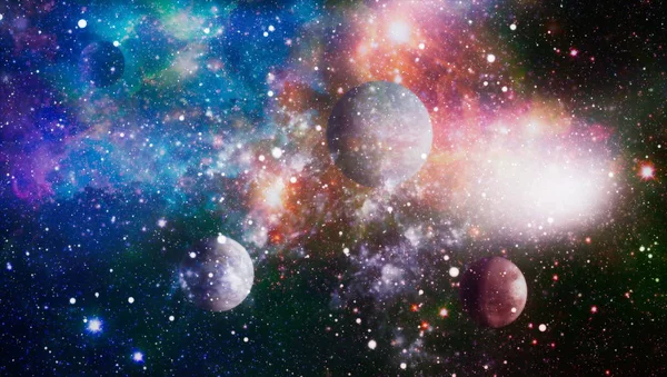 Art Espace Profond Galaxies Nébuleuses Étoiles Dans Univers Éléments Cette — Photo