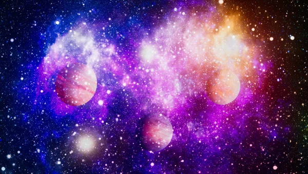 Arte Dello Spazio Profondo Galassie Nebulose Stelle Nell Universo Elementi — Foto Stock