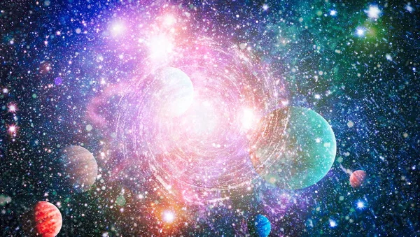 Nebula Open Cluster Stars Universe Beautiful Nebula Stars Galaxies Elements — Stock Photo, Image