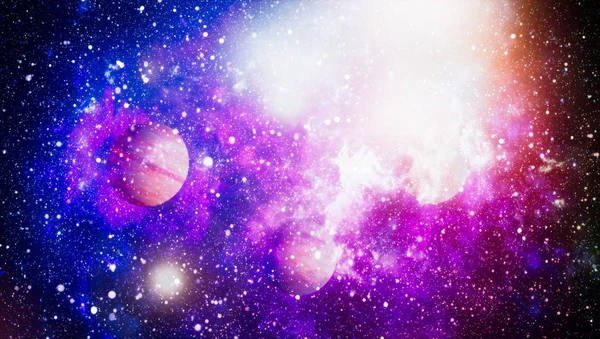 Kosmické Mraky Mlhy Pestrobarevném Pozadí Prvky Tohoto Snímku Poskytla Nasa — Stock fotografie