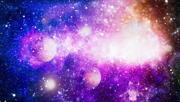 Arta Spaţială Profundă Galaxii Nebuloase Stele Univers Elemente Ale Acestei — Fotografie, imagine de stoc