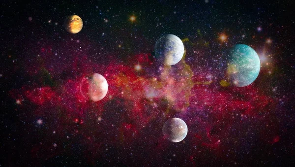 Estrellas Planeta Galaxia Espacio Libre Elementos Esta Imagen Amueblada Por — Foto de Stock