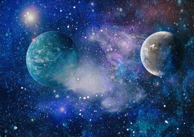 alan birçok ışık yılı uzakta dünya. Nasa tarafından döşenmiş bu görüntü unsurları