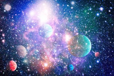 alan birçok ışık yılı uzakta dünya. Nasa tarafından döşenmiş bu görüntü unsurları