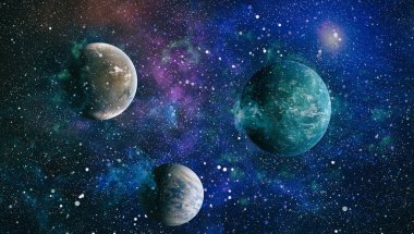 alan birçok ışık yılı uzakta dünya. Nasa tarafından döşenmiş bu görüntü unsurları