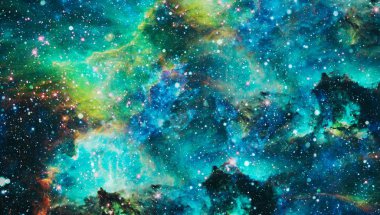 Uzaydaki gezegenler, yıldızlar ve galaksiler uzay keşiflerinin güzelliğini gösteriyor. NASA tarafından döşenmiş elementler