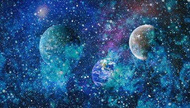 alan birçok ışık yılı uzakta dünya. Nasa tarafından döşenmiş bu görüntü unsurları