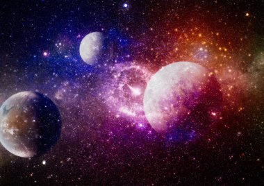 patlama süpernova. Parlak yıldız bulutsu. Uzak galaksi. Soyut resim. Nasa tarafından döşenmiş bu görüntü unsurları.