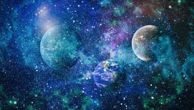 alan birçok ışık yılı uzakta dünya. Nasa tarafından döşenmiş bu görüntü unsurları