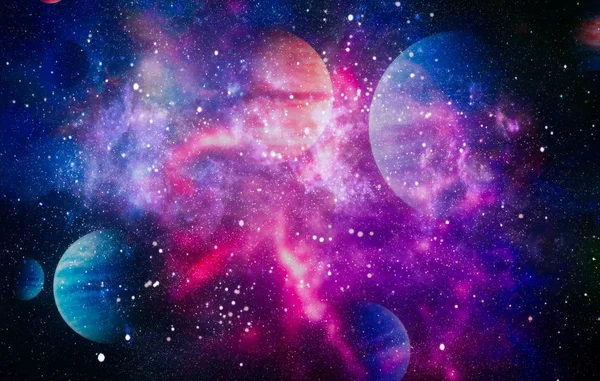 Wybuch Supernowej Jasne Gwiazdy Nebula Odległej Galaktyki Abstrakcyjny Obraz Elementy — Zdjęcie stockowe