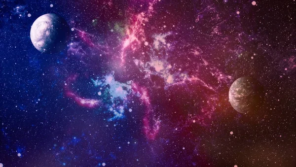 星云和宇宙中的开放星团 美丽的星云 恒星和星系 美国宇航局提供的这张图片的元素 — 图库照片