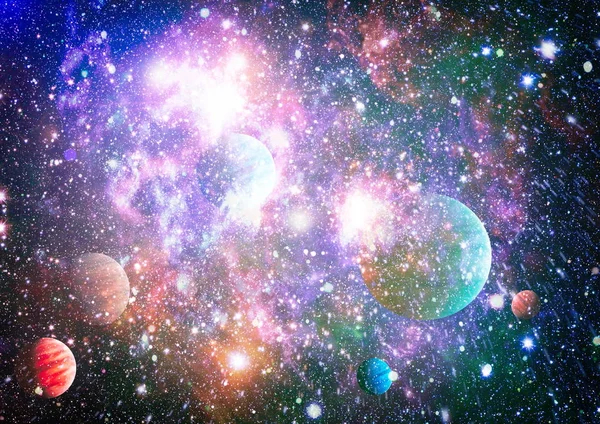 Nebula Open Cluster Stars Universe Beautiful Nebula Stars Galaxies Elements — Stock Photo, Image