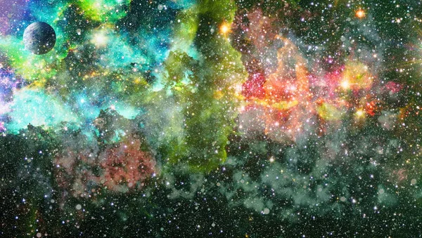 Piccola Parte Campo Stellare Infinito Nell Universo Elementi Questa Immagine — Foto Stock