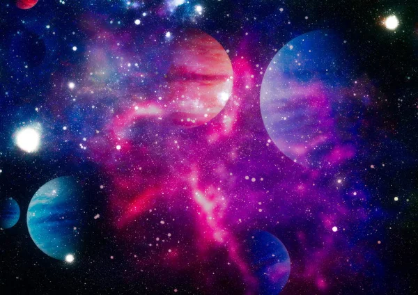 patlama süpernova. Parlak yıldız bulutsu. Uzak galaksi. Soyut resim. Nasa tarafından döşenmiş bu görüntü unsurları.