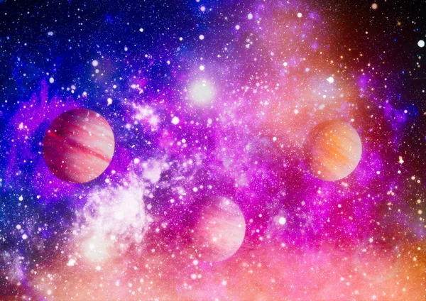 Cosmic Clouds Mist Bright Colorful Backgrounds Elements Image Furnished Nasa — Stock Photo, Image