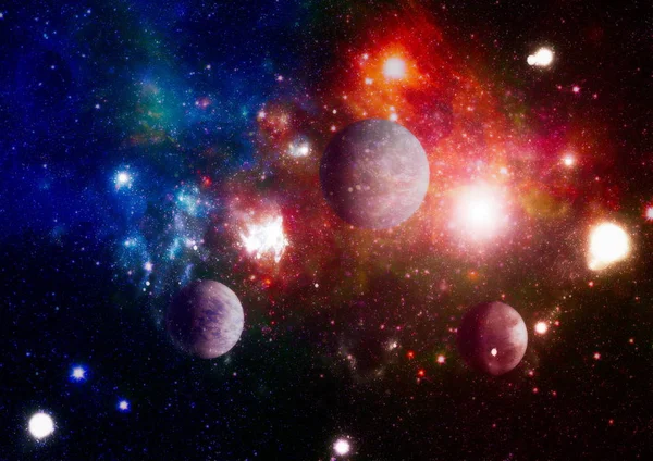 爆発超新星 明るい星の星雲です 遠くの銀河 抽象的なイメージ Nasa から提供されたこのイメージの要素 — ストック写真