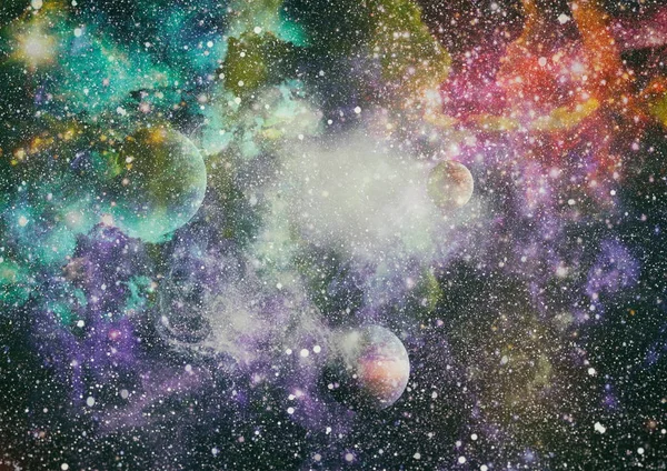 Невелика Частина Нескінченного Зоряного Поля Всесвіті Елементи Цього Зображення Надані — стокове фото