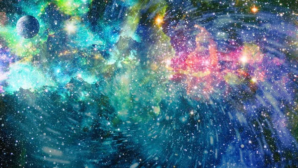 Petite Partie Champ Infini Étoiles Dans Univers Eléments Cette Image — Photo