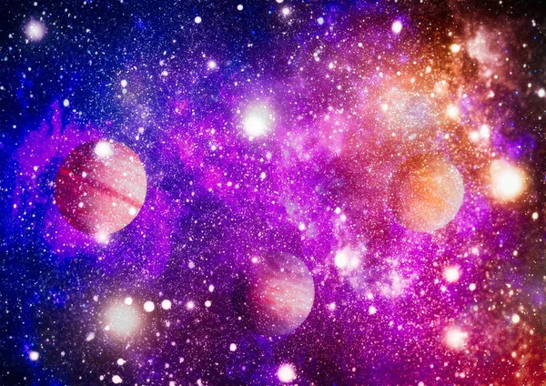 Cosmic Clouds Mist Bright Colorful Backgrounds Elements Image Furnished Nasa — Stock Photo, Image