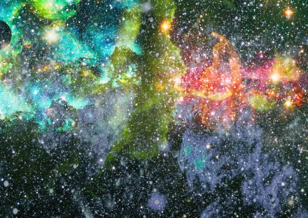 Petite Partie Champ Infini Étoiles Dans Univers Eléments Cette Image — Photo