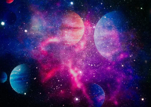 Supernova Explosie Heldere Ster Nevel Verre Galaxy Abstract Beeld Elementen — Stockfoto